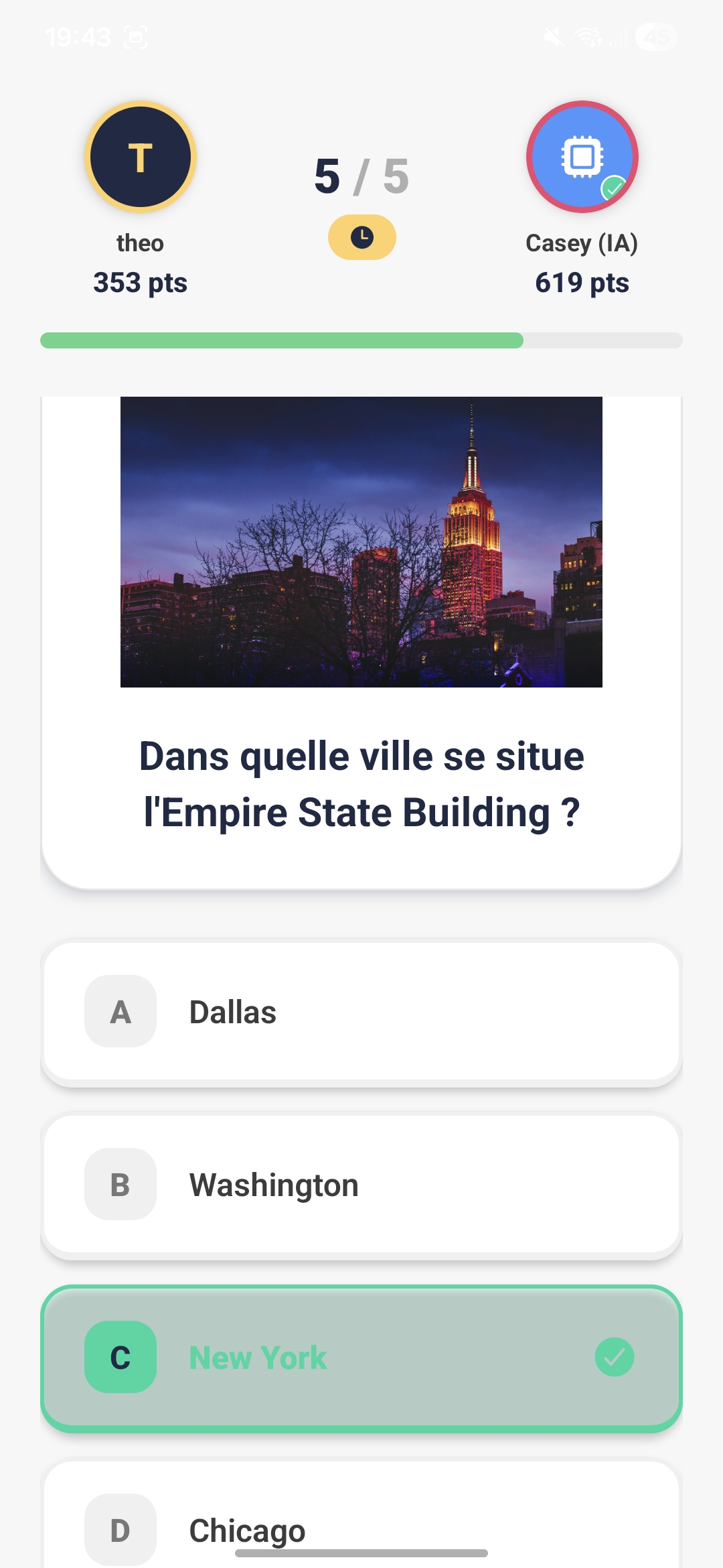 Question sur l'Empire State Building